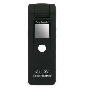 Plug-and-Play Spy Voice Recorder with Dictaphone and Line-in Recording Functions